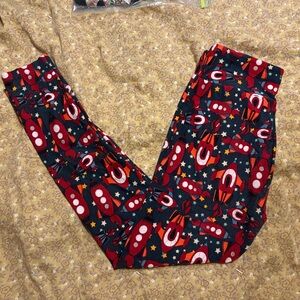 Rocket Print Leggings - Multicolor